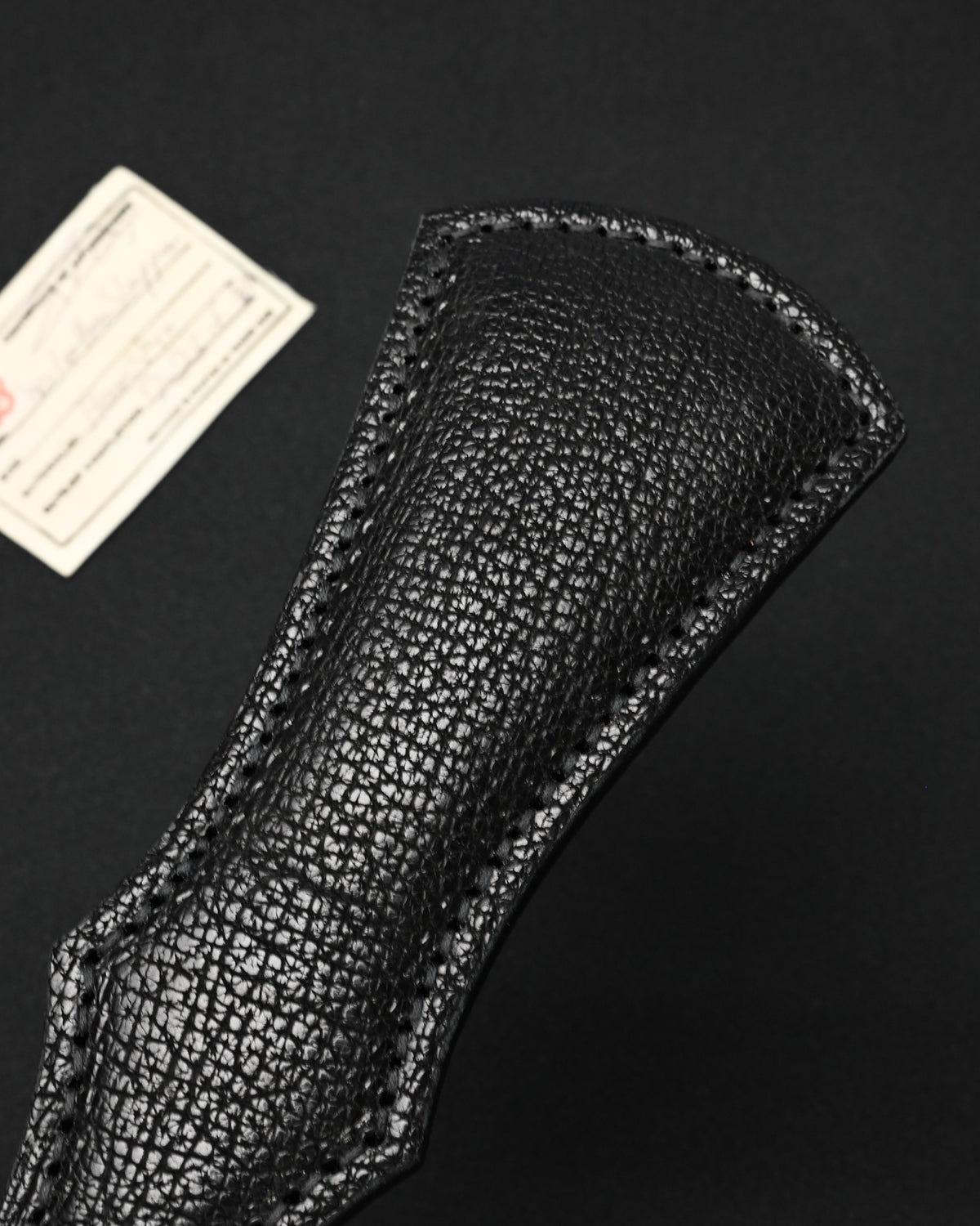 Rare Sunizumi Shoten × Wtopia Bear Leather EDC Paddle – Internal Steel Plate / Bronze & Silver Emblem / Made in Japan
