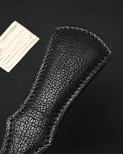 Rare Sunizumi Shoten × Wtopia Bear Leather EDC Paddle – Internal Steel Plate / Bronze & Silver Emblem / Made in Japan