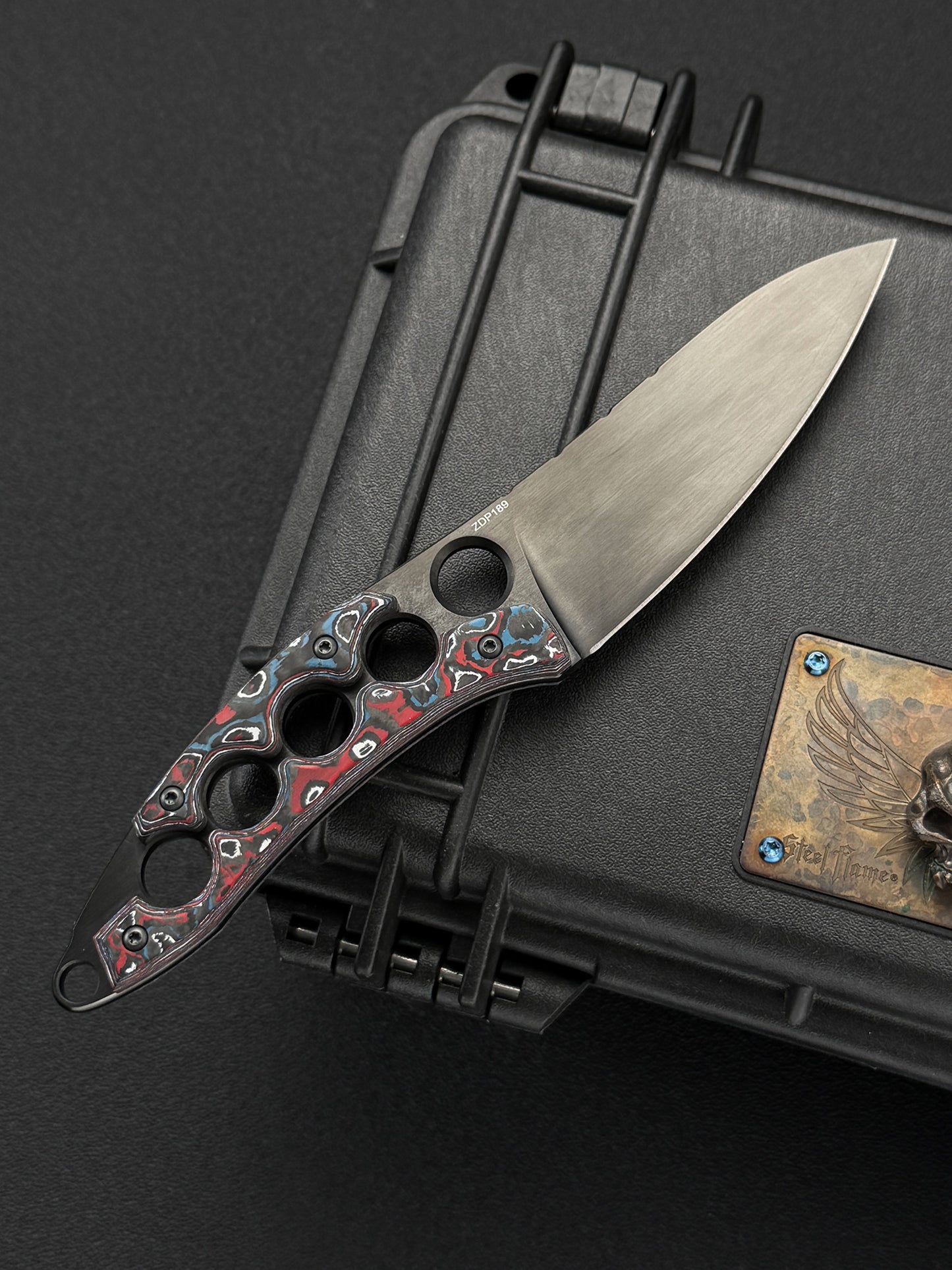Tomoyuki Nemoto knives ZDP-189 Black DLC Ceramic Carbon Fiber Custom EDC Fixed Blade