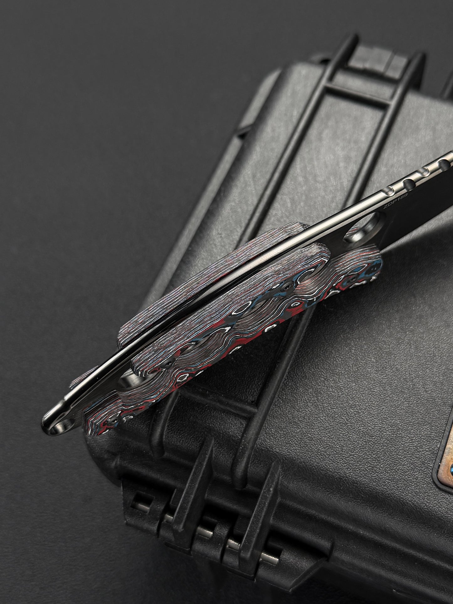 Tomoyuki Nemoto knives ZDP-189 Black DLC Ceramic Carbon Fiber Custom EDC Fixed Blade