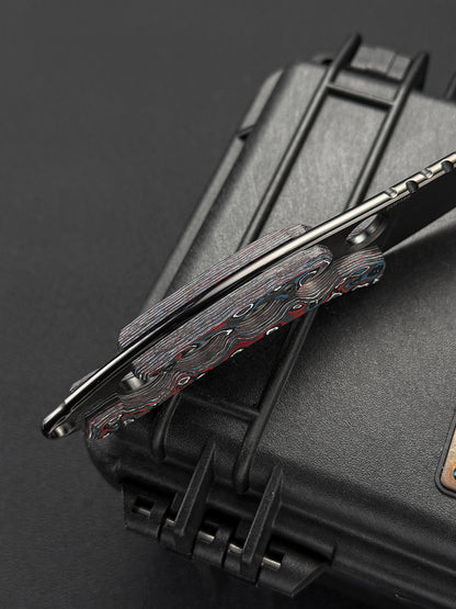 Tomoyuki Nemoto knives ZDP-189 Black DLC Ceramic Carbon Fiber Custom EDC Fixed Blade