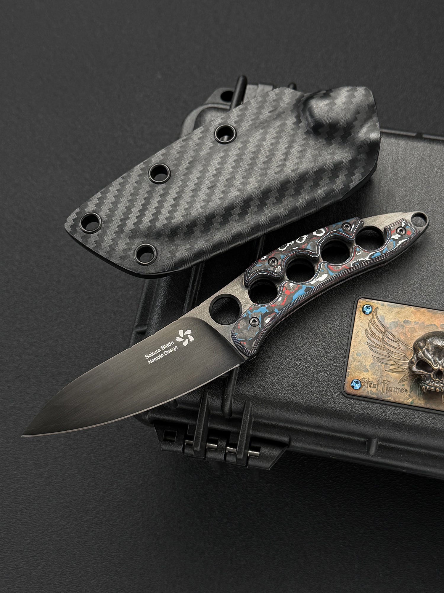 Tomoyuki Nemoto ZDP-189 DLC Ceramic Carbon Fiber EDC Fixed Blade