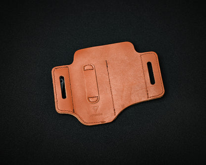 VIPERADE PL3 Leather EDC Organizer Belt Pouch with Hook & Loop Panel