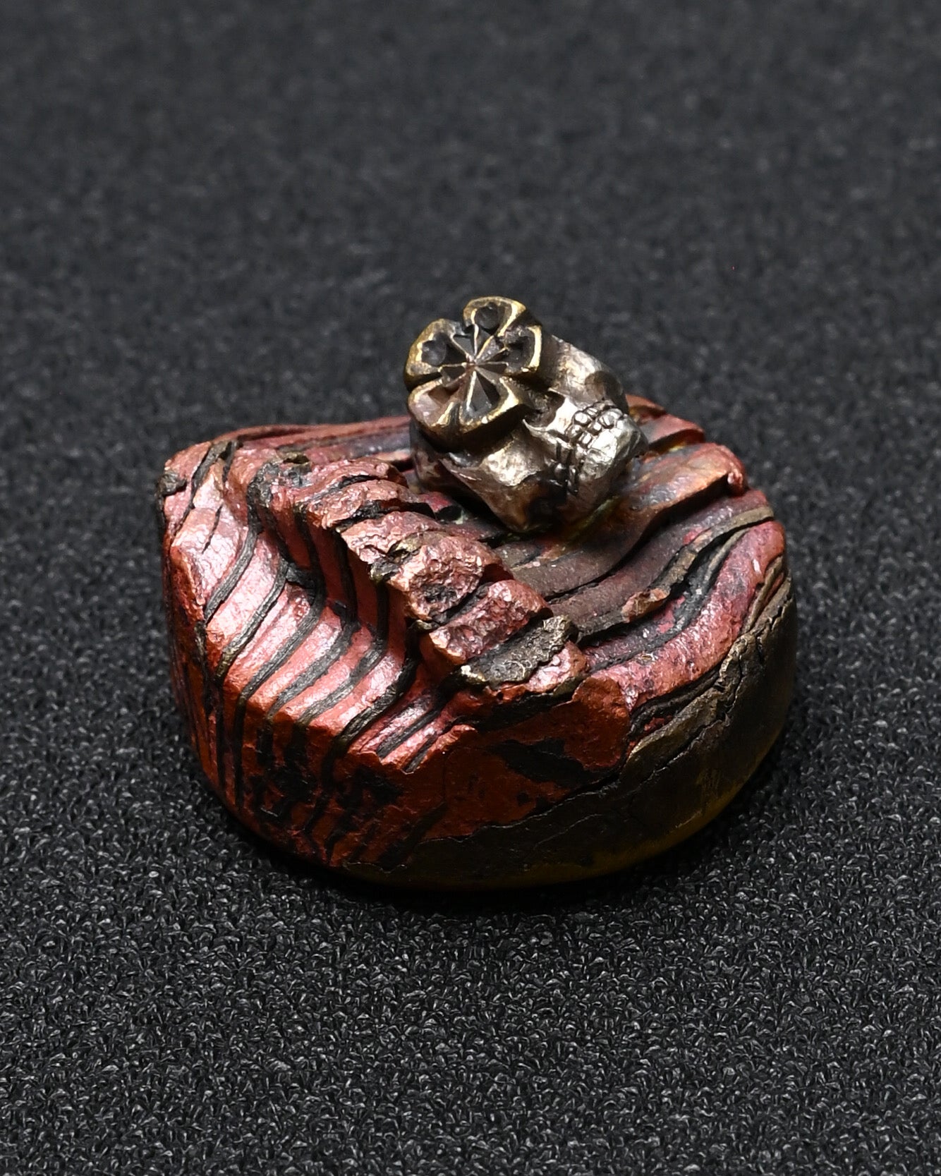 Rare ONE-OFF Wtopia 10th Anniversary × Sunizumi Shoten Mokume Gane EDC Worry Stone