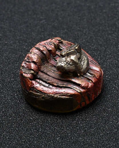Rare ONE-OFF Wtopia 10th Anniversary × Sunizumi Shoten Mokume Gane EDC Worry Stone