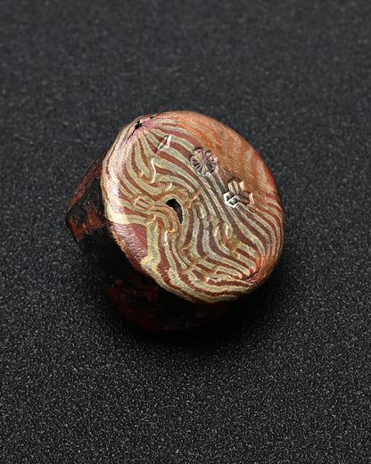 Rare Thick ONE-OFF Wtopia 10th Anniversary × Sunizumi Shoten Mokume Gane EDC Worry Stone