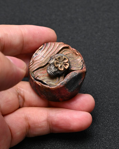 Rare Thick ONE-OFF Wtopia 10th Anniversary × Sunizumi Shoten Mokume Gane EDC Worry Stone