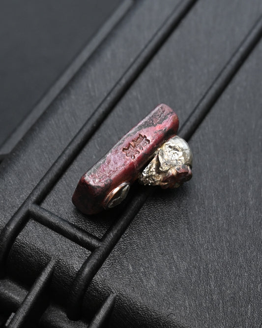 Rare ONE-OFF Wtopia Tokyo Copper Silver Skull EDC Challenge Coin / Worry Stone