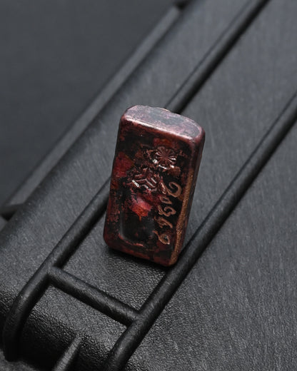 Rare ONE-OFF Wtopia Tokyo Copper Silver Skull EDC Challenge Coin / Worry Stone