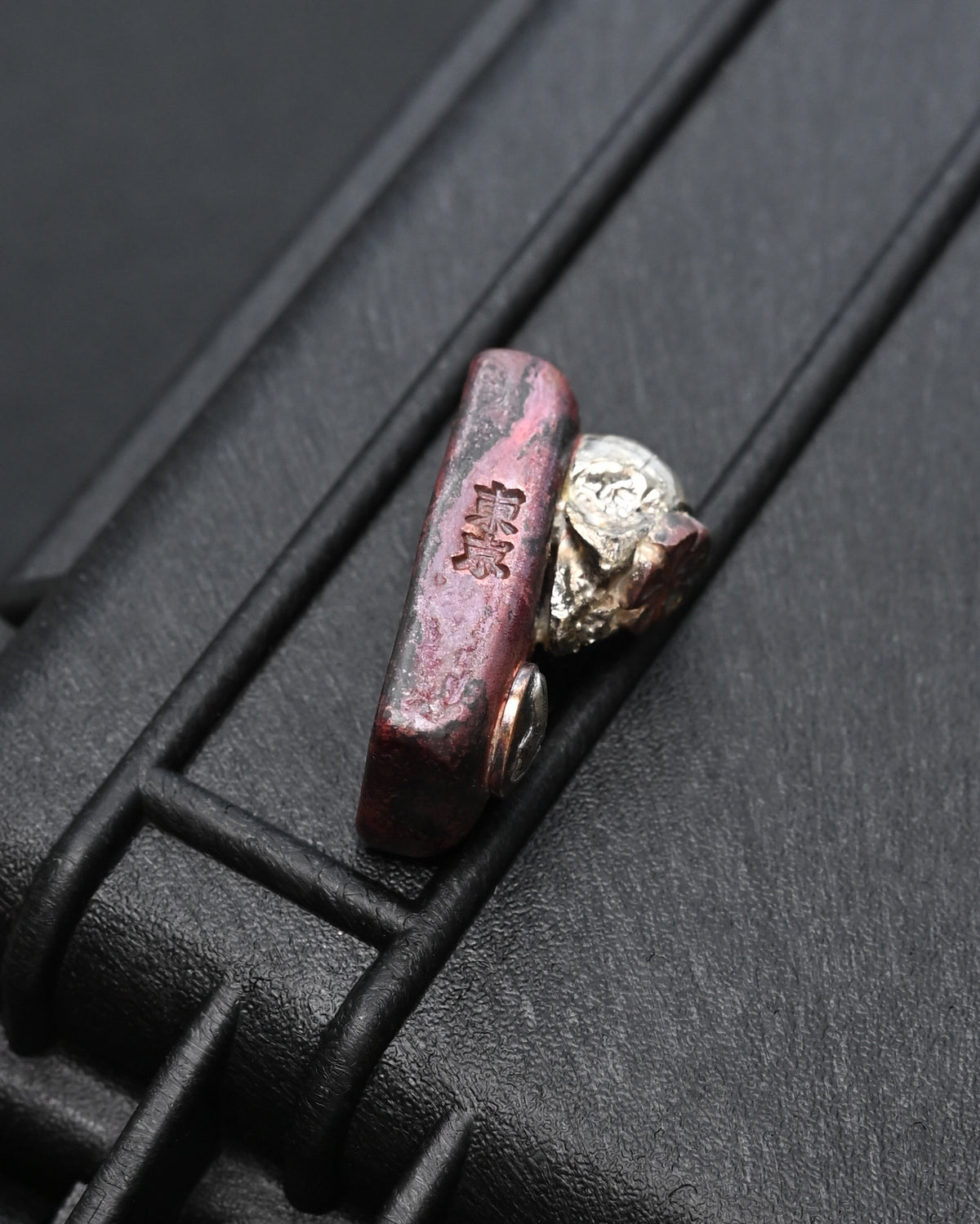 Rare ONE-OFF Wtopia Tokyo Copper Silver Skull EDC Challenge Coin / Worry Stone