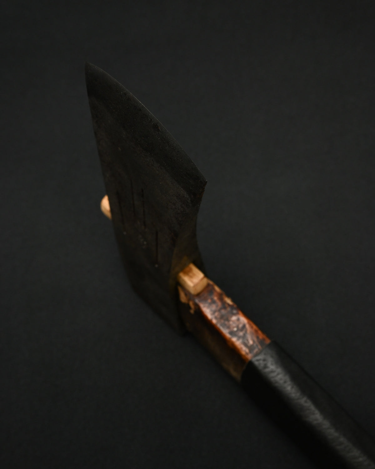 Rare ONE-OFF Wtopia × Sunizumi “Nobumitsu” Restored Japanese Antique Axe – Shirogami #2 / Wild Boar Leather