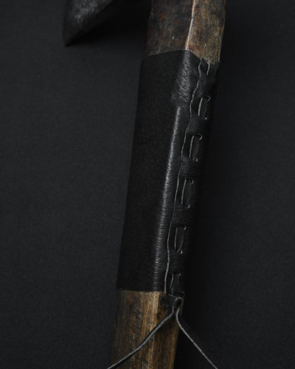 Rare ONE-OFF Wtopia × Sunizumi “Nobumitsu” Restored Japanese Antique Axe – Shirogami #2 / Wild Boar Leather