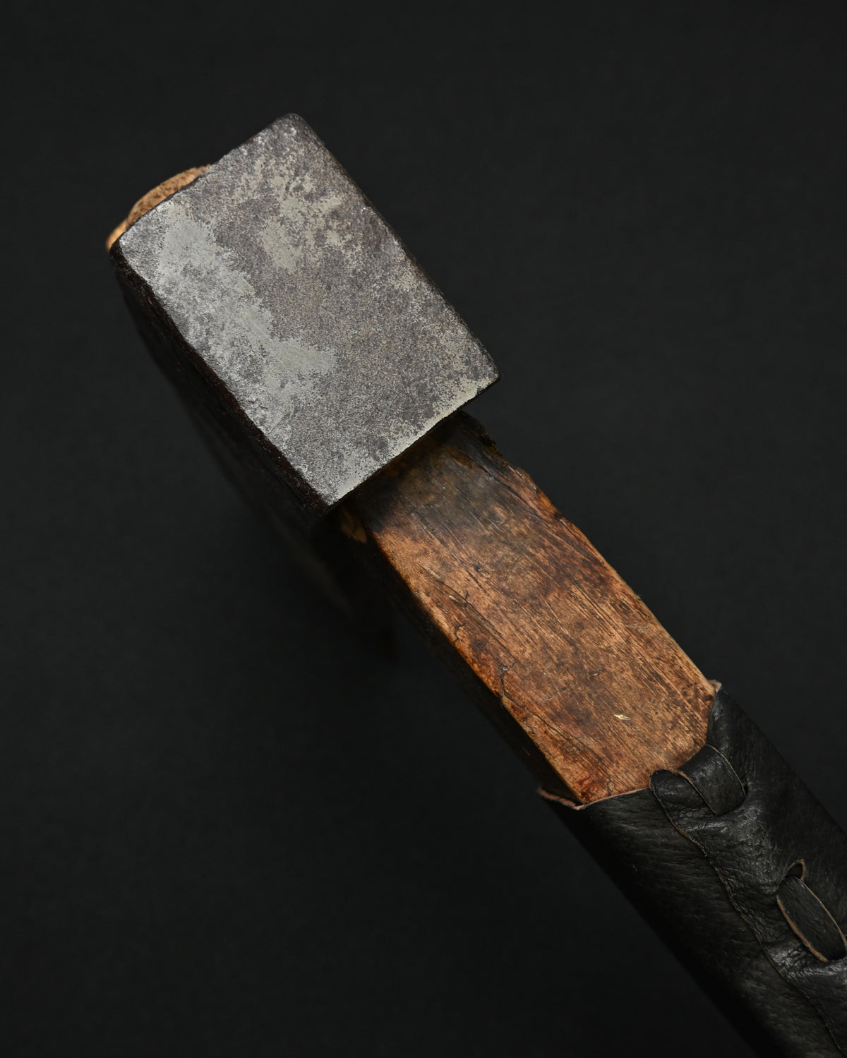 Rare ONE-OFF Wtopia × Sunizumi “Nobumitsu” Restored Japanese Antique Axe – Shirogami #2 / Wild Boar Leather