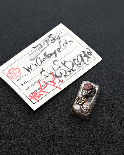 希少 ONE-OFF Wtopia × 三泉商店 シルバー EDC チャレンジコイン / ウォーリーストーン｜カッパー杏花 × シルバースカル