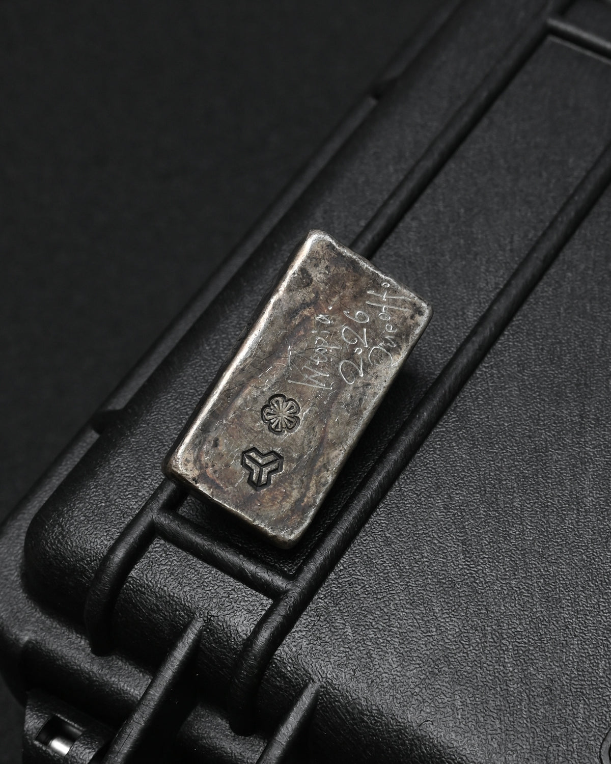 希少 ONE-OFF Wtopia × 三泉商店 シルバースカル EDC チャレンジコイン / ウォーリーストーン｜ブロンズ杏花・三泉シルバー紋飾｜日本製