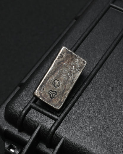 希少 ONE-OFF Wtopia × 三泉商店 シルバースカル EDC チャレンジコイン / ウォーリーストーン｜ブロンズ杏花・三泉シルバー紋飾｜日本製