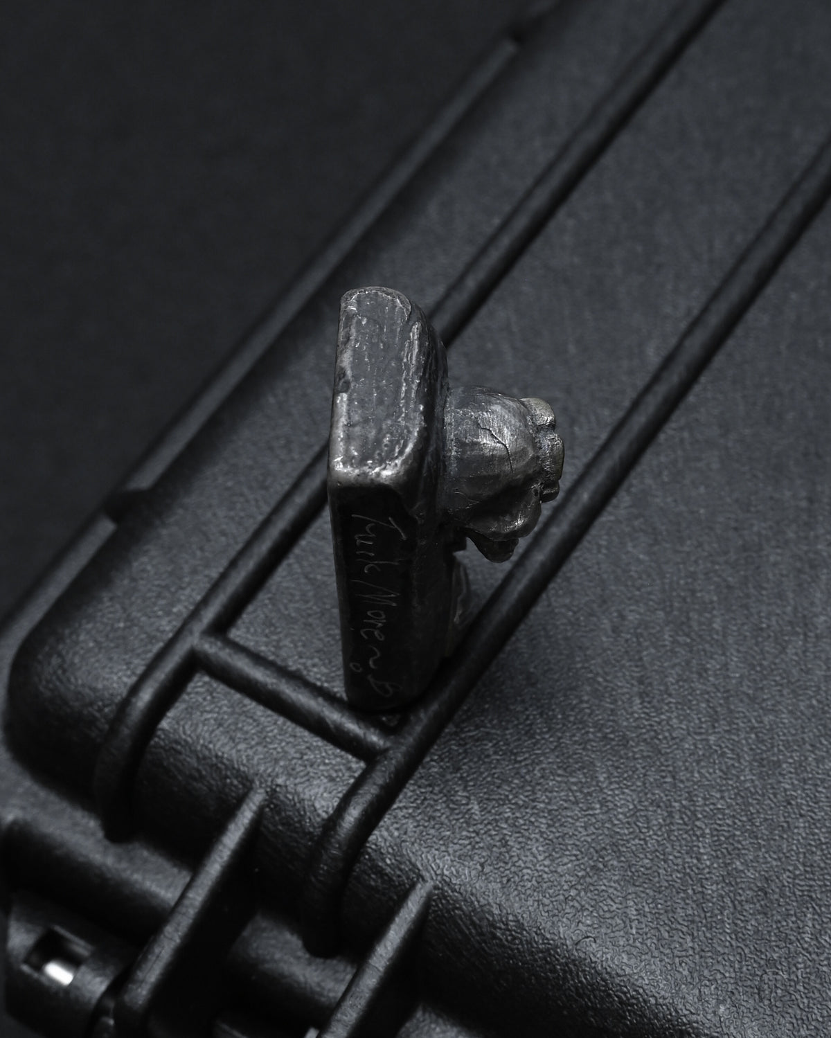 希少 ONE-OFF Wtopia × 三泉商店 シルバースカル EDC チャレンジコイン / ウォーリーストーン｜ブロンズ杏花・三泉シルバー紋飾｜日本製