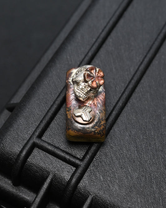 Rare ONE-OFF Wtopia × Sunizumi Shoten “Tokyo” Mixed-Metal EDC Challenge Coin / Worry Stone