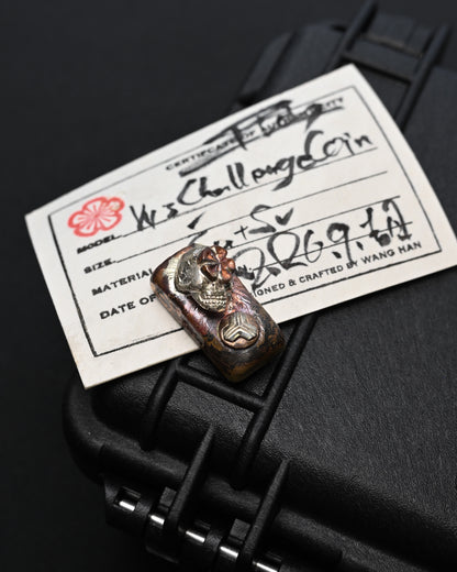 希少 ONE-OFF Wtopia × 三泉商店「東京」ミックスメタル EDC チャレンジコイン / ウォーリーストーン