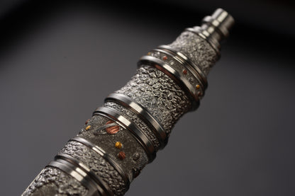 Xunmu Hand-Engraved “Lunar Galaxy” TACTICALGEEK × Hidetoshi Nakayama Gennai Pen SL01 – Bronze & Copper Inlay