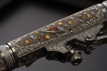 Xunmu Hand-Engraved “Lunar Galaxy” TACTICALGEEK × Hidetoshi Nakayama Gennai Pen SL01 – Bronze & Copper Inlay