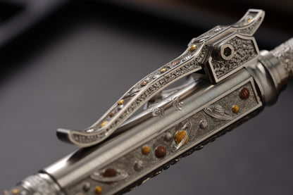 Xunmu Hand-Engraved “Lunar Galaxy” TACTICALGEEK × Hidetoshi Nakayama Gennai Pen SL01 – Bronze & Copper Inlay