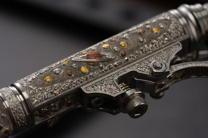 Xunmu Hand-Engraved “Lunar Galaxy” TACTICALGEEK × Hidetoshi Nakayama Gennai Pen SL01 – Bronze & Copper Inlay