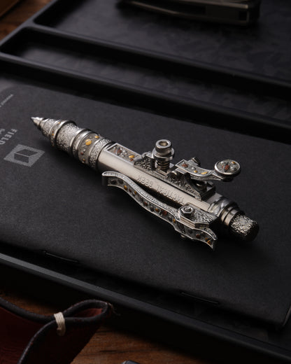 Xunmu Hand-Engraved “Lunar Galaxy” TACTICALGEEK × Hidetoshi Nakayama Gennai Pen SL01 – Bronze & Copper Inlay