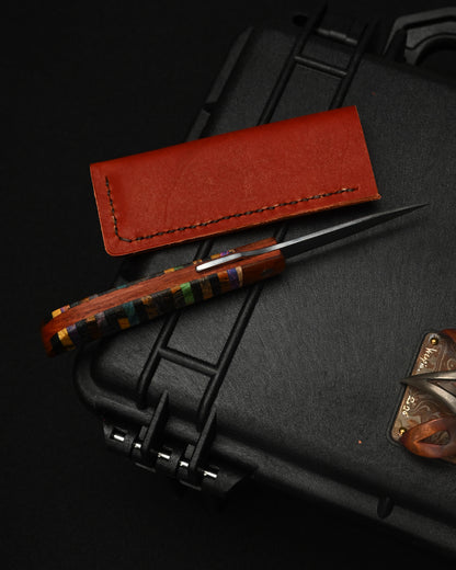 Yoshimi Koto Handmade Higonokami EDC Folding Knife K2612 – VG10 / Stabilized Wood
