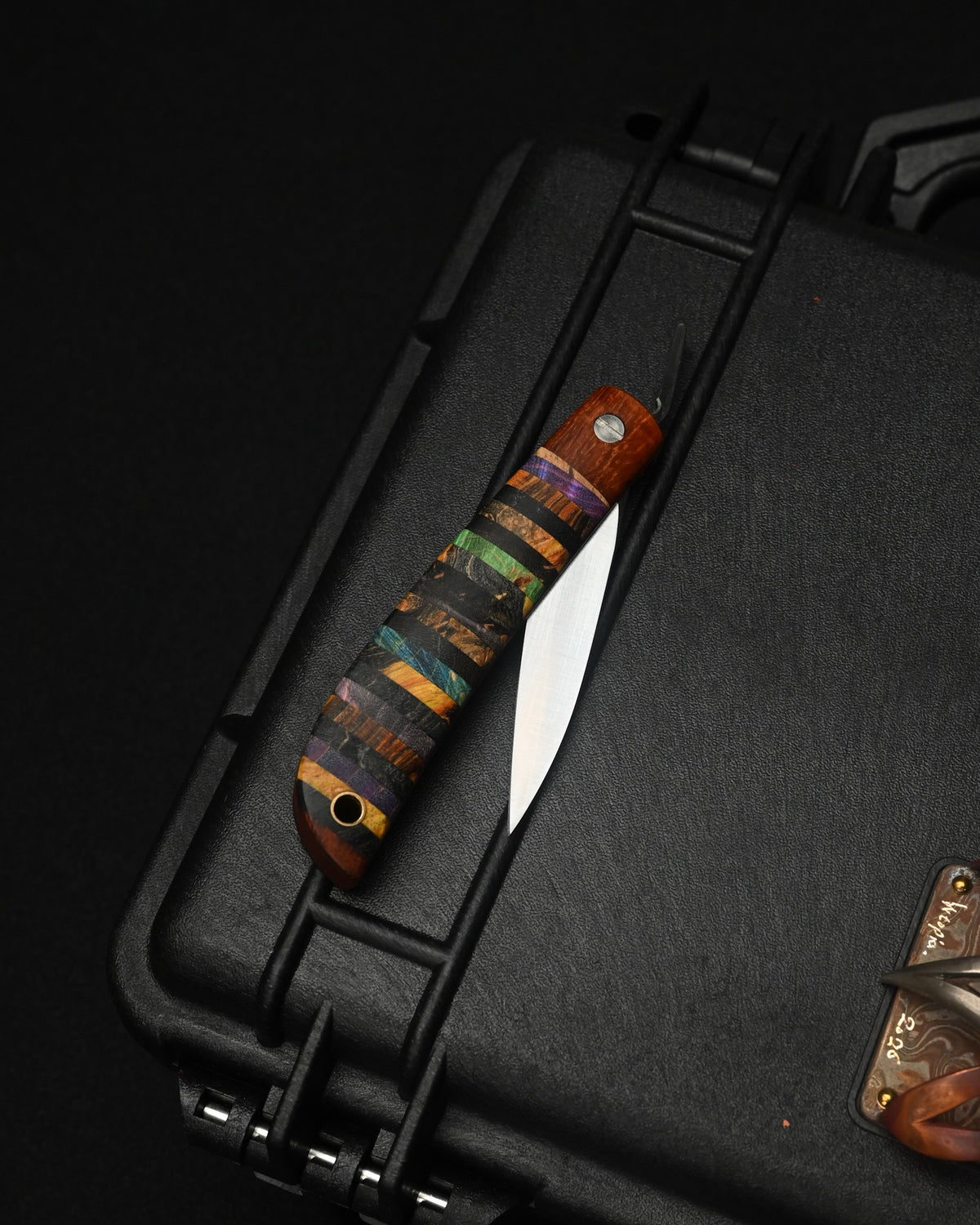 Yoshimi Koto Handmade Higonokami EDC Folding Knife K2612 – VG10 / Stabilized Wood